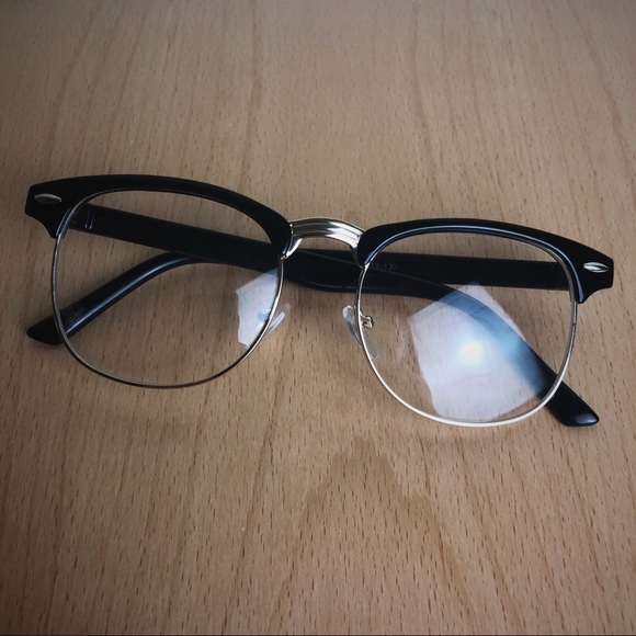 vintage clear glasses
